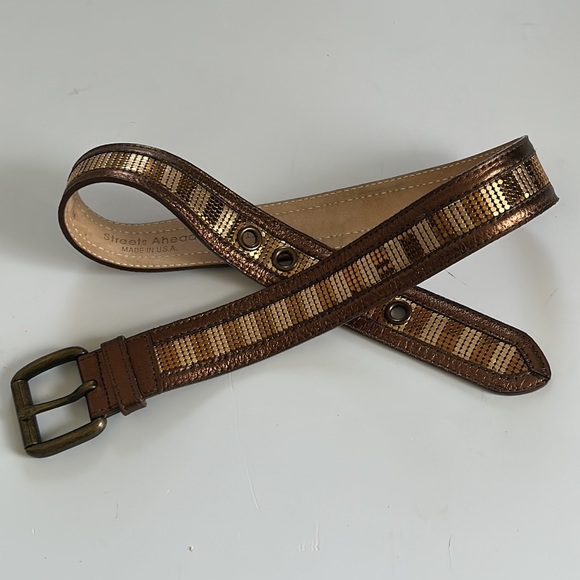 STREETS  AHEAD  BELT MADE IN U.S.A.   54132  LIKE NEW. SIZE. M - Picture 5 of 10